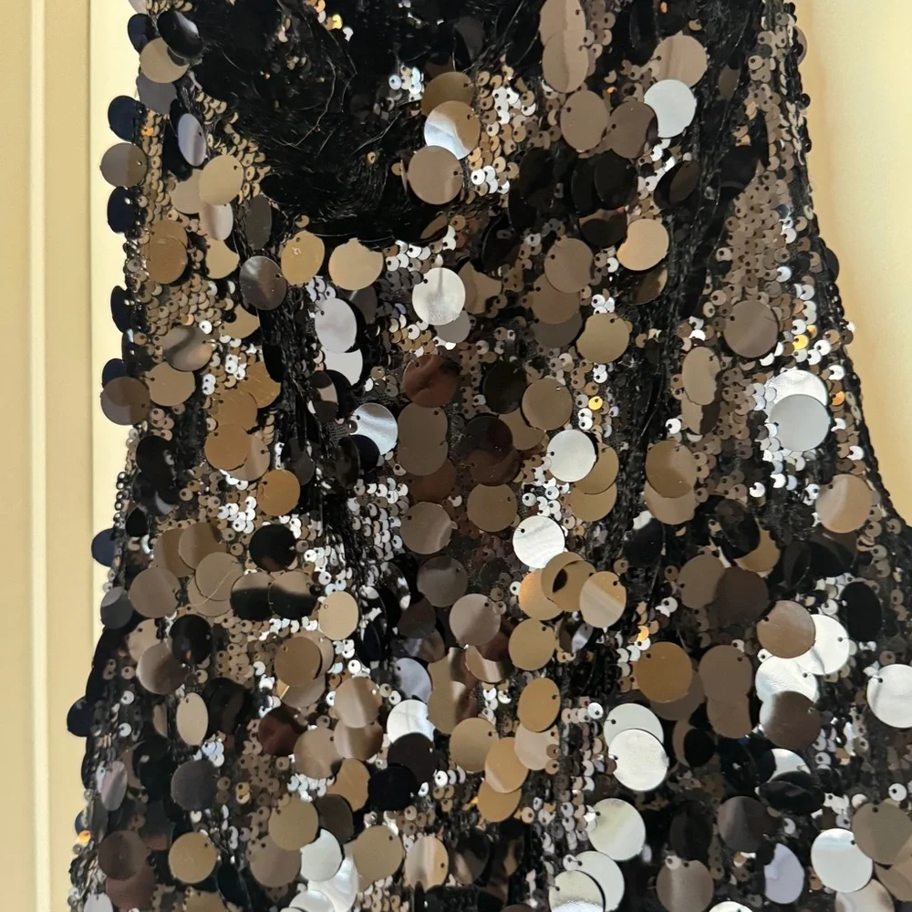 NWT Edikted Samba Sequin Strapless Mini Dress S - Picture 5 of 6